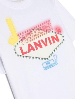 Белая футболка LANVIN KIDS: фото 2 - Invogue