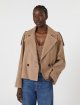 Коричнева куртка WEEKEND MAX MARA замшева: фото 4 - Invogue