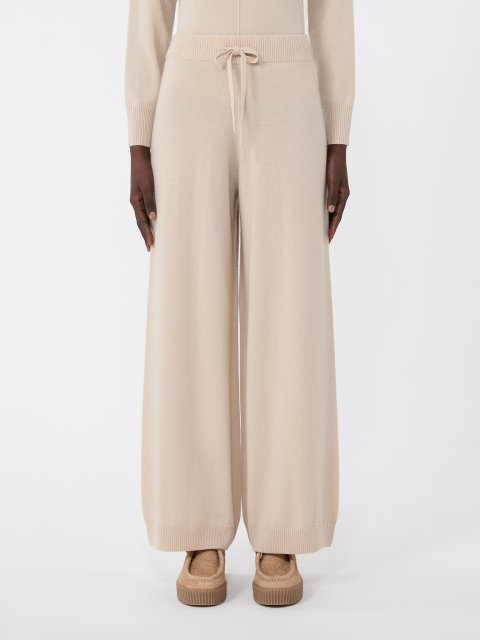 Кремові брюки WEEKEND MAX MARA з вовни та кашеміру: фото 2 - Invogue