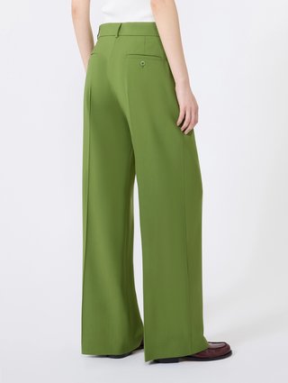 Зелені брюки Weekend Max Mara з вовни: фото 3 - Invogue