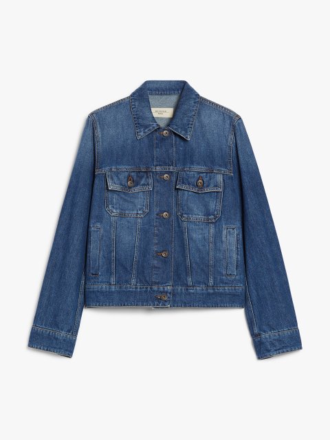 Синя куртка WEEKEND MAX MARA з деніму: фото - Invogue