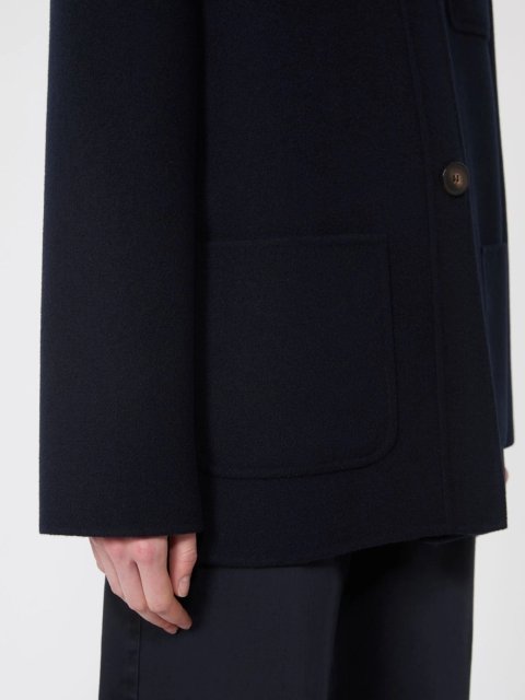 Синє пальто MAX MARA з вовни, кашеміру та шовку: фото 5 - Invogue