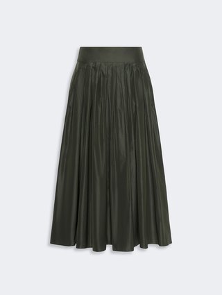 Темно-зеленая плиссированная юбка Max Mara из тафты: фото - Invogue