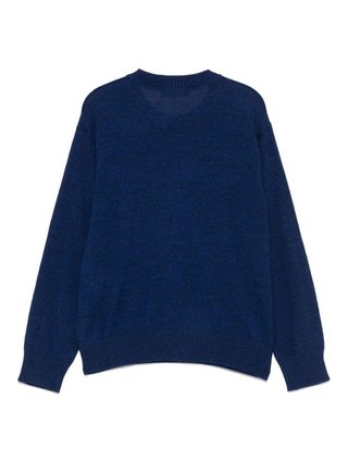 Синий свитер EMPORIO ARMANI KIDS из шерсти и акрила: фото 2 - Invogue