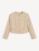 Бежевий жакет BY MALENE BIRGER однбортний: фото - Invogue
