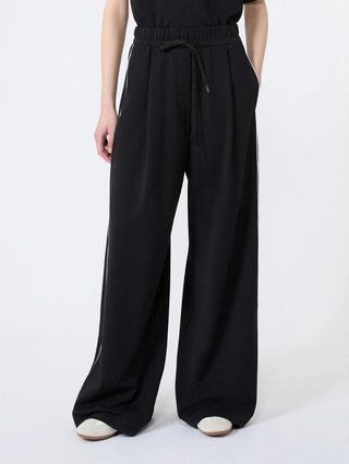 Чорні штани Weekend Max Mara з ліоцелу та бавовни: фото 1 - Invogue