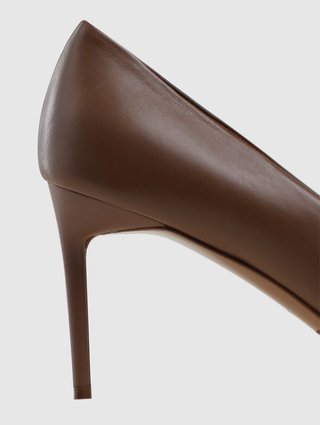 Коричневые туфли MAX MARA: фото 4 - Invogue