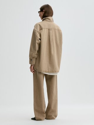 Бежева сорочка By Malene Birger з бавовни: фото 2 - Invogue