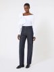 Темно-сині брюки MAX MARA з бавовни: фото 1 - Invogue