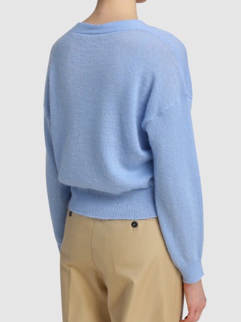 Серый кардиган WEEKEND MAX MARA: фото 4 - Invogue