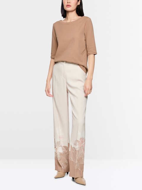 Футболка с коротким рукавом и лентой Marc Cain: фото 1 - Invogue