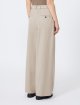 Кремовые брюки MAX MARA из смеси хлопка: фото 3 - Invogue