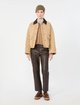 Темно-коричневые кожаные брюки Weekend Max Mara: фото 1 - Invogue