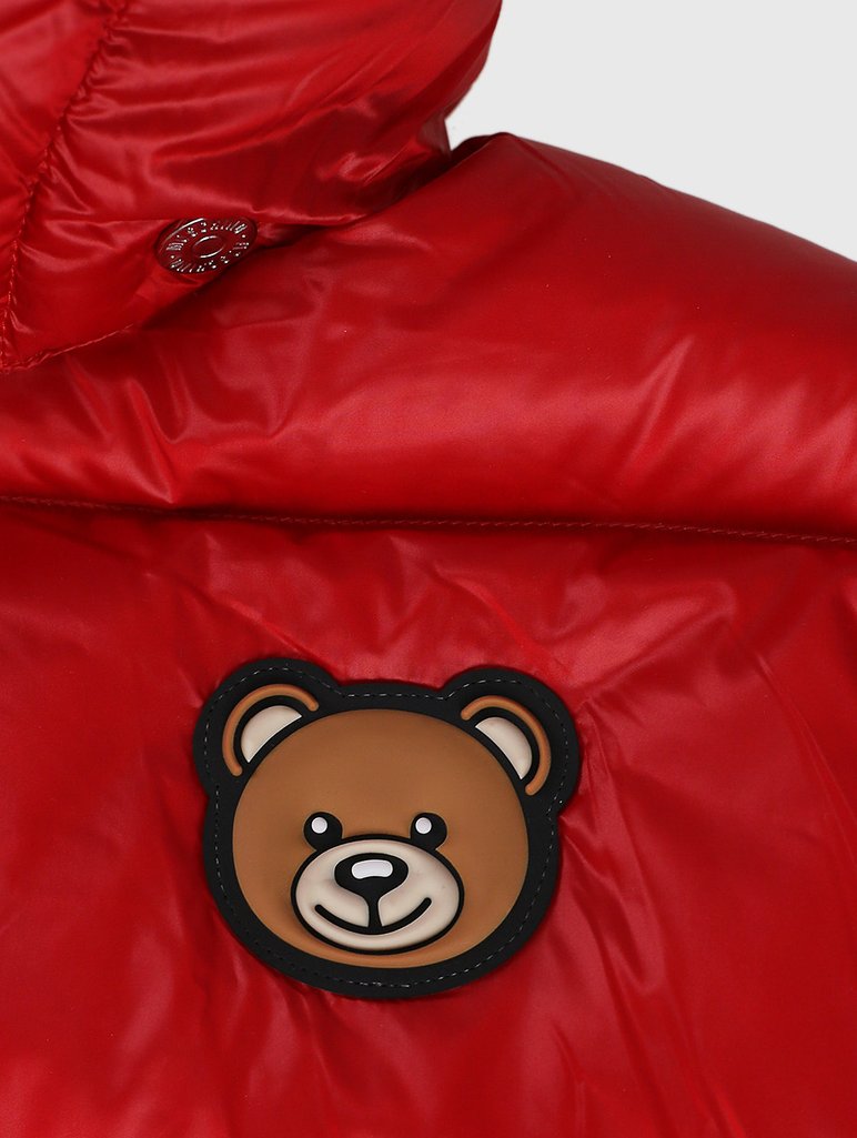 Красная куртка MOSCHINO KIDS: фото 2 - Invogue