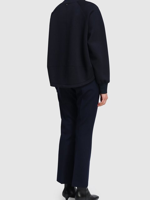 Тёмно-синие брюки SPORTMAX: фото 2 - Invogue