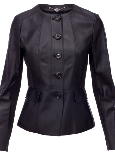 Куртка шкіряна Marc Cain (1170): фото 2 - Invogue