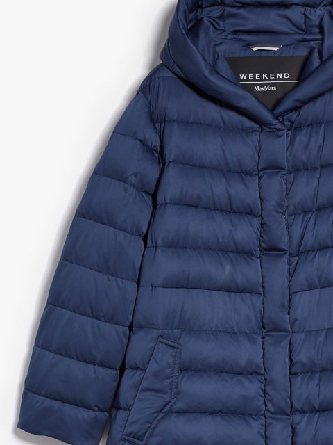 Темно-синий пуховик WEEKEND MAX MARA: фото 3 - Invogue