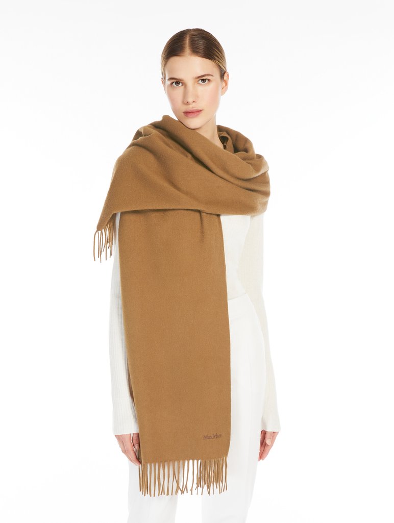 Бежевий шарф MAX MARA з кашеміру: фото 1 - Invogue