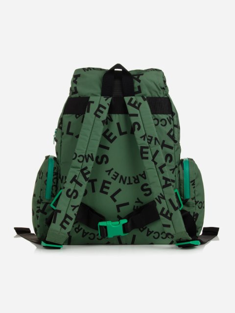 Зелений рюкзак STELLA MCCARTNEY з принтом: фото 2 - Invogue