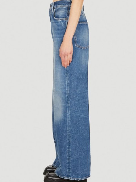 Сині джинси кльош Acne Studios: фото 3 - Invogue