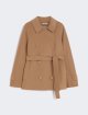 Темно-бежеве пальто MAX MARA з чистої вовни: фото - Invogue