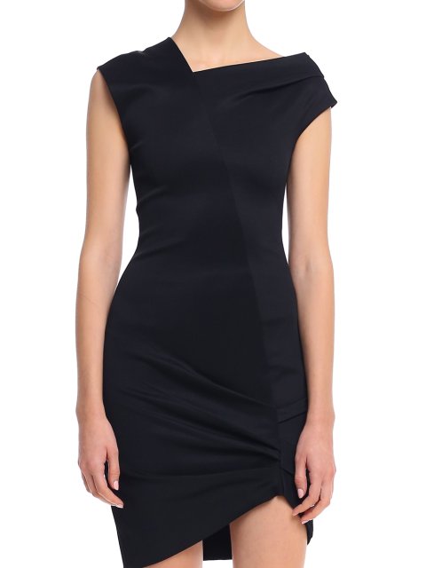 Чёрное платье HELMUT LANG: фото 5 - Invogue