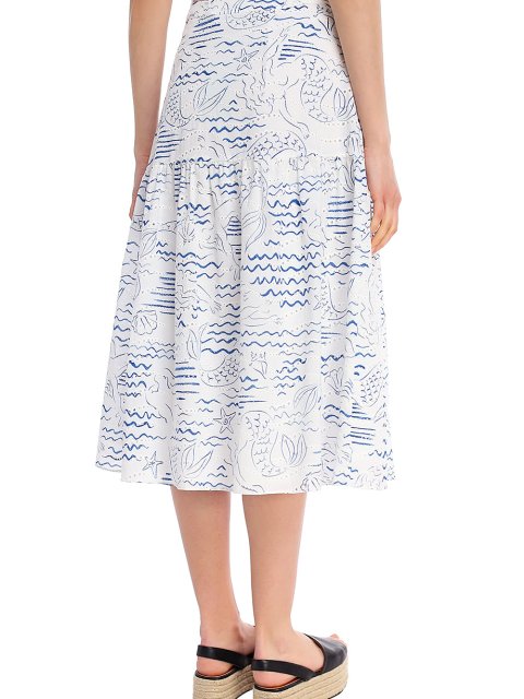 Синяя юбка KENZO: фото 4 - Invogue