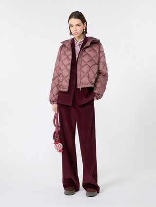 Бордові брюки Weekend Max Mara з бавовни: фото 1 - Invogue