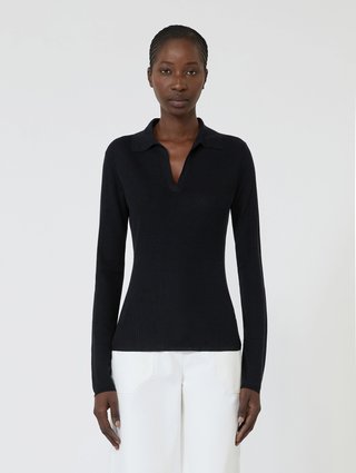 Свитер Max Mara ультрамаринового цвета из шелка и кашемира: фото 1 - Invogue