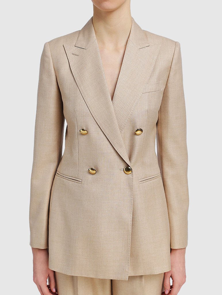 Молочный пиджак MAX MARA: фото 3 - Invogue