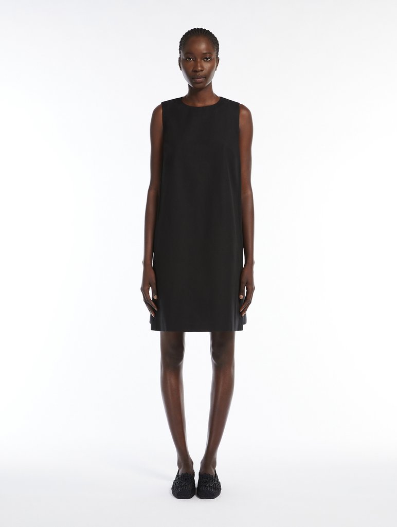 Чорна сукня Weekend Max Mara з бавовни та льону: фото 3 - Invogue