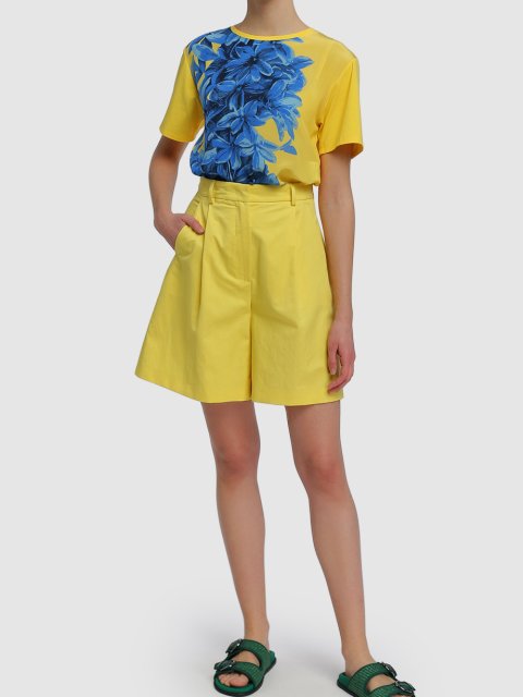 Жёлтые шорты WEEKEND MAX MARA: фото 1 - Invogue