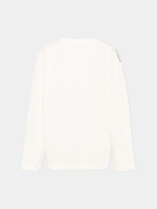 Белый джемпер MM6 Maison Margiela из хлопка: фото 1 - Invogue