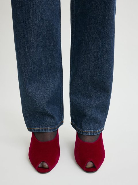 Червоні мюлі TOTEME на танкетці: фото 1 - Invogue