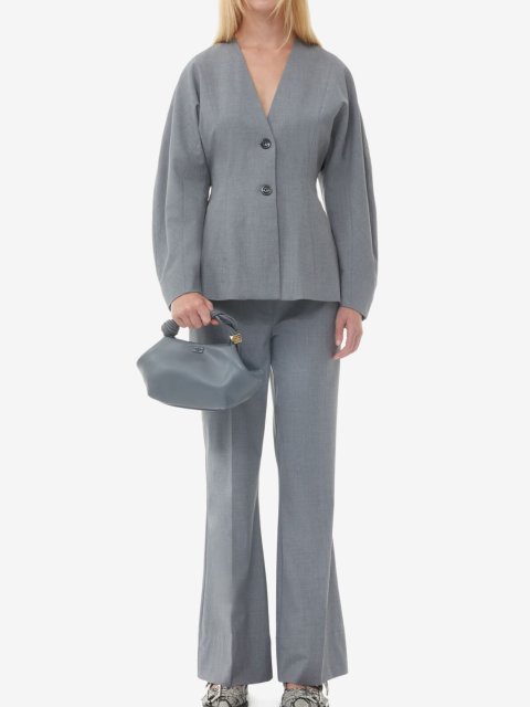 Сіра сумка GANNI : фото 1 - Invogue