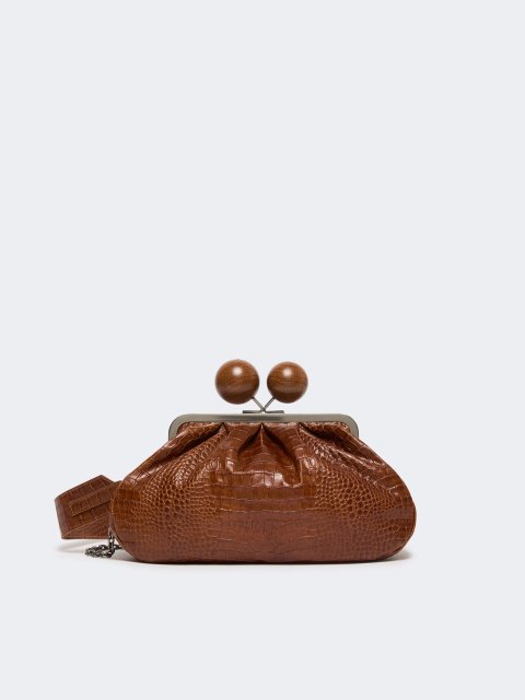 Коричневая сумка Pasticcino Weekend MaxMara кожаная: фото - Invogue