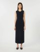 Темно-синя сукня MAX MARA з віскозного крепу: фото 3 - Invogue