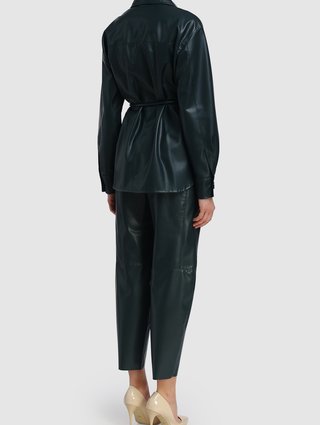 Зелёные брюки MARC CAIN: фото 2 - Invogue