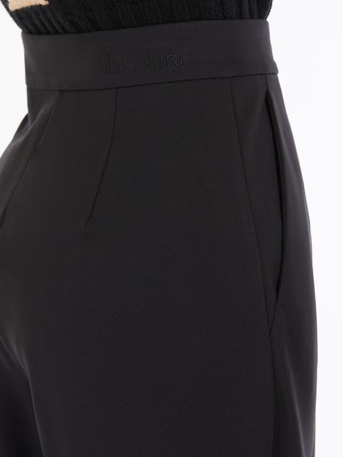 Черные брюки Max Mara широкие: фото 4 - Invogue