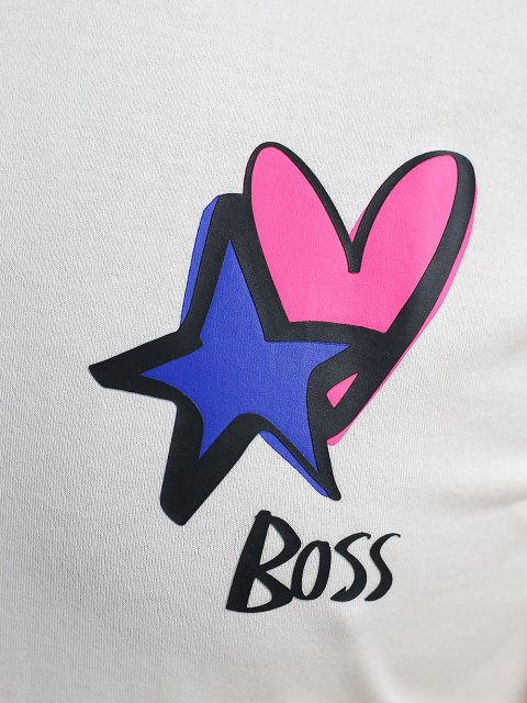 Белая футболка BOSS: фото 3 - Invogue