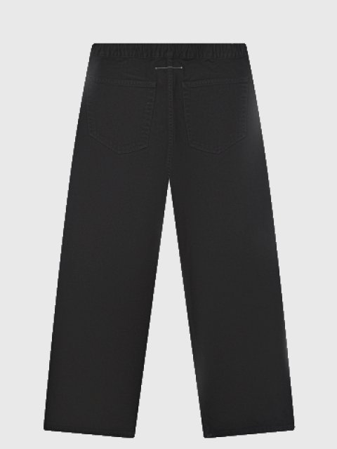Чёрные джинсы MM6 MAISON MARGIELA KIDS: фото 1 - Invogue