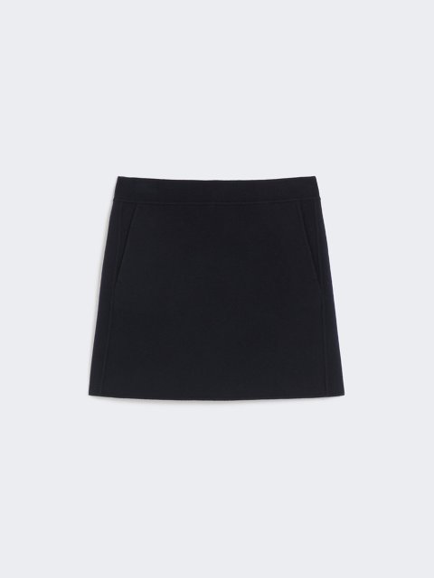 Темно-синяя юбка MAX MARA из шерсти: фото - Invogue