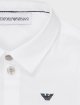 Белая рубашка EMPORIO ARMANI KIDS из хлопка: фото 2 - Invogue