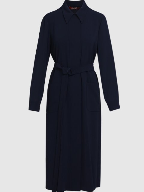 Синее платье MAX MARA: фото - Invogue