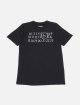 Чорна футболка MM6 Maison Margiela з бавовни з принтом: фото - Invogue