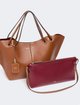 Светло-коричневая сумка Max Mara из кожи наппа: фото 3 - Invogue