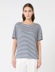 Темно-синяя футболка Weekend Max Mara из льна и эластана: фото 2 - Invogue