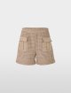 Бежевые шорты Marc Cain из смеси хлопка и вискозы: фото - Invogue