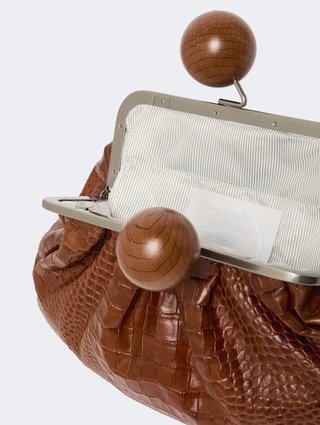 Коричнева сумка Pasticcino Weekend MaxMara шкіряна: фото 5 - Invogue