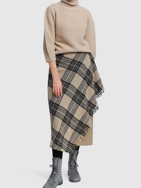 Бежевая юбка WEEKEND MAX MARA: фото 1 - Invogue